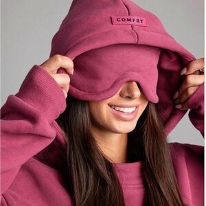 Comfrt DND Travel Collection Airplane Mode hoodie in Berry